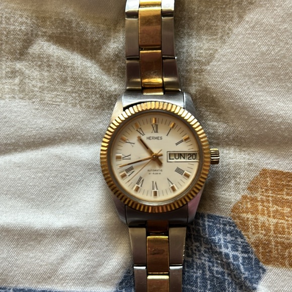 Wholesale Hot Fashion Twotone Stainless Steel Watch Band SILDV002_K0010001